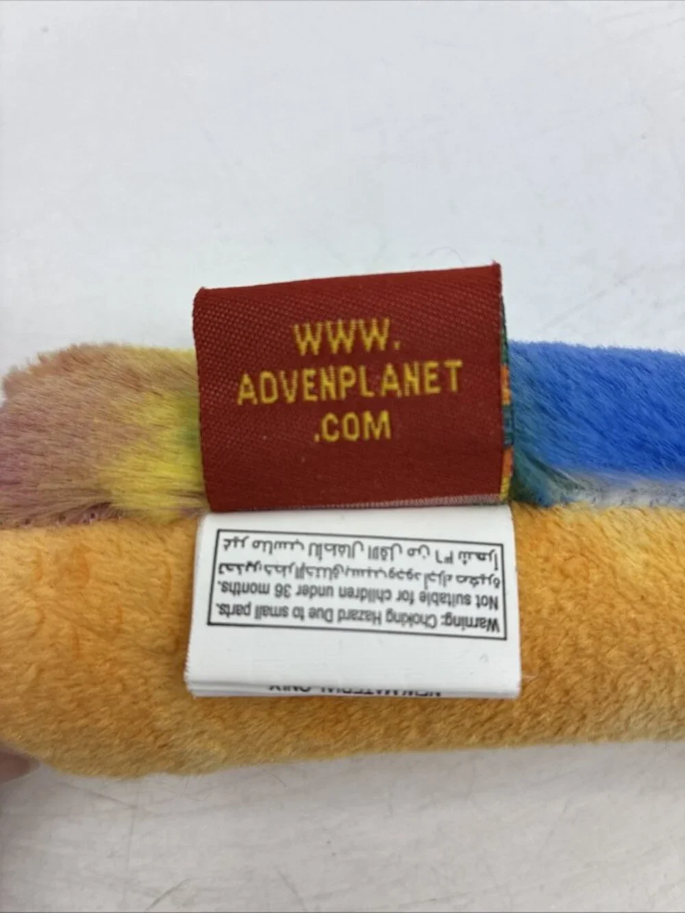 Adventure Planet Rainbow Plush Snake Stuffed Animal Colorful Jumbo Serpent Toy